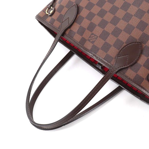 5 Louis Vuitton Damier Neverfull PM Tote Bag Brown Gold Hardware