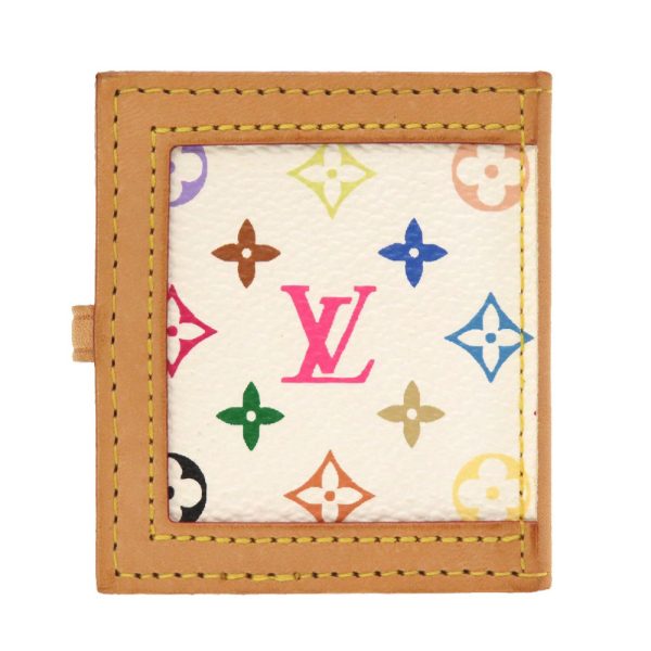 5g0123ii5 2 Louis Vuitton Monogram Multicolor Porto Wallet White