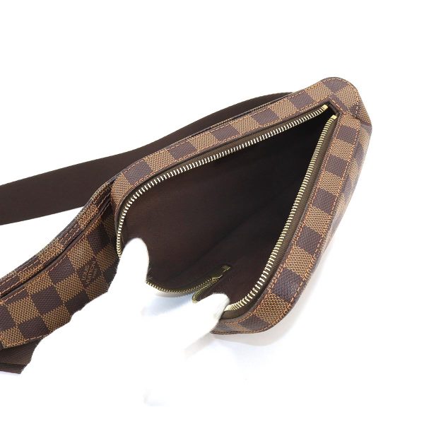 6 Louis Vuitton Damier Geronimos Body Bag Waist Pouch Ebene Brown