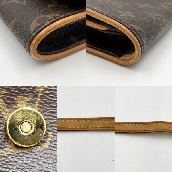 6 Louis Vuitton Waist Bag Twin GM Pochette Pouch Monogram Brown