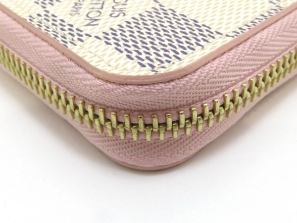 6 Louis Vuitton Wallet Zippy Wallet Damier Azur Rose Ballerine