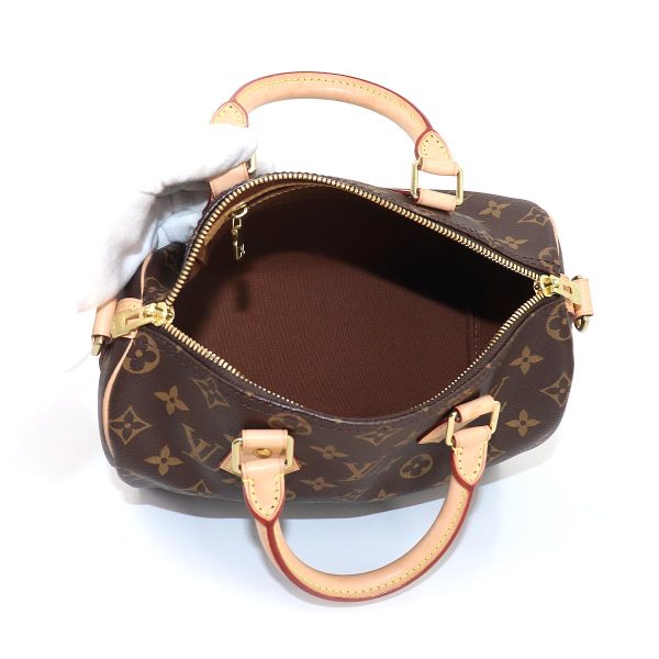 6 Louis Vuitton Monogram Speedy Bandouliere 25 Shoulder Bag Brown