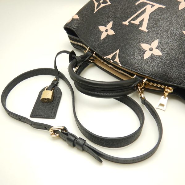 6 Louis Vuitton Petit Palais PM Handbag Amplant Black