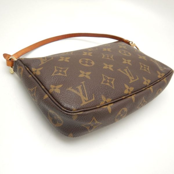 6 Louis Vuitton Monogram Pochette Accessoire Handbag Accessory Pouch Brown