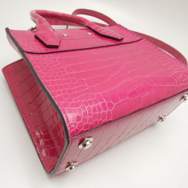 6 Louis Vuitton Mini Handbag Alligator Rose Fuchsia