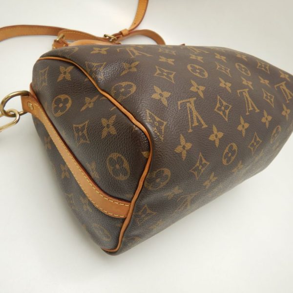 6 Louis Vuitton Monogram Speedy Bandouliere 25 Handbag Brown