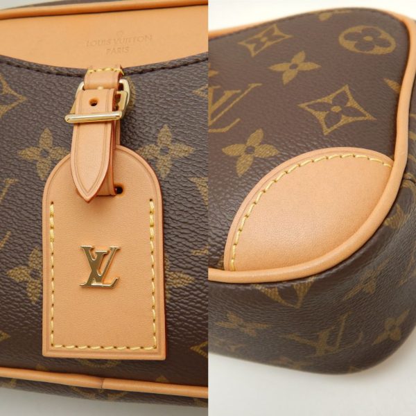 6 Louis Vuitton Monogram Deauville Mini Shoulder Bag Brown