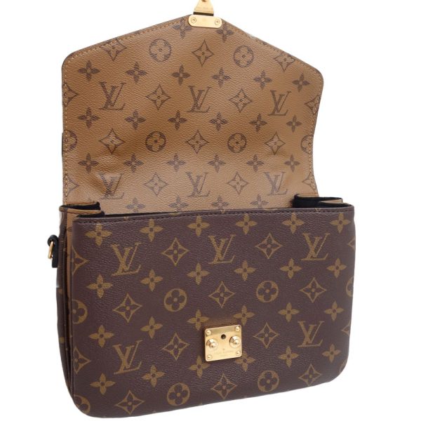 6 Louis Vuitton Pochette Metis MM Crossbody Shoulder Bag Monogram Brown