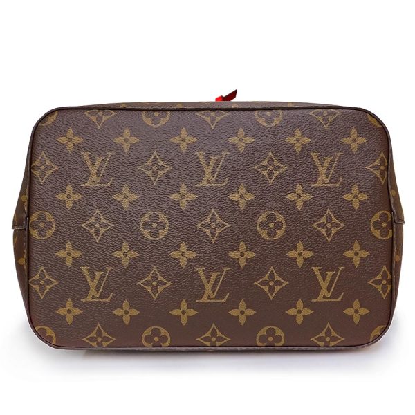 6 Louis Vuitton NeoNoe Shoulder Bag Monogram Brown Red