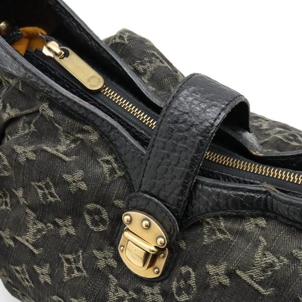 6 Louis Vuitton Monogram Denim Xs Diagonal Leather Noir Black