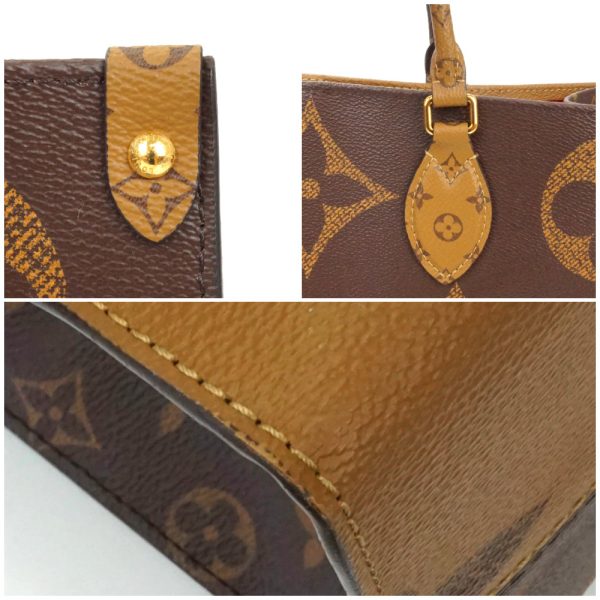 6 Louis Vuitton Giant On The Go GM Monogram Reverse Brown