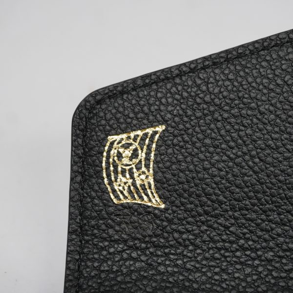 6 Louis Vuitton Bifold Long Wallet Monogram Implant Portefeuille Sarah Black