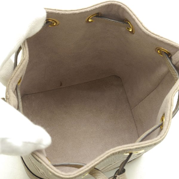 6 Louis Vuitton LV Nano Noe Emplant Tourtrell Creme Shoulder Bag