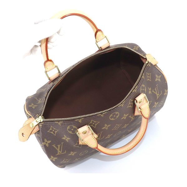 6 Louis Vuitton Monogram Speedy 30 hand bag brown gold hardware Speedy 30