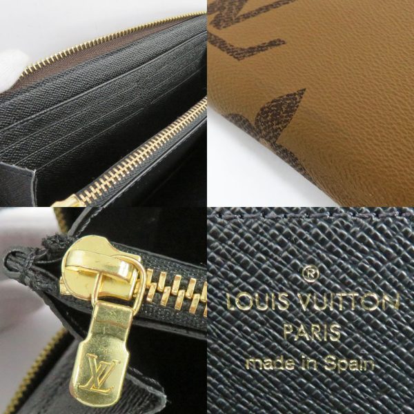 6 Louis Vuitton Monogram Giant Reverse Zippy Wallet Long