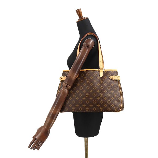 6 Louis Vuitton Monogram Batignolles Horizontal Tote Bag Brown Gold Metal Fittings