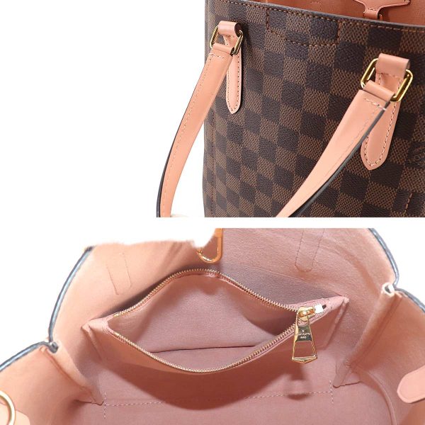 7 Louis Vuitton Damier Belmont Nv BB 2 Way Tote Shoulder Bag Ebene Venus