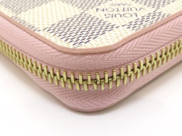 7 Louis Vuitton Wallet Zippy Wallet Damier Azur Rose Ballerine