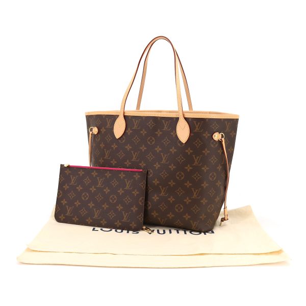 7 Louis Vuitton Monogram Neverfull MM Tote Bag Brown