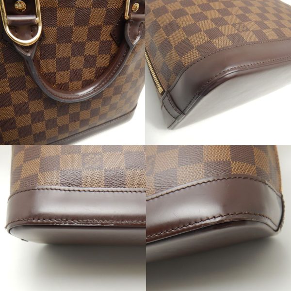 7 Louis Vuitton Damier Alma Handbag Ebene