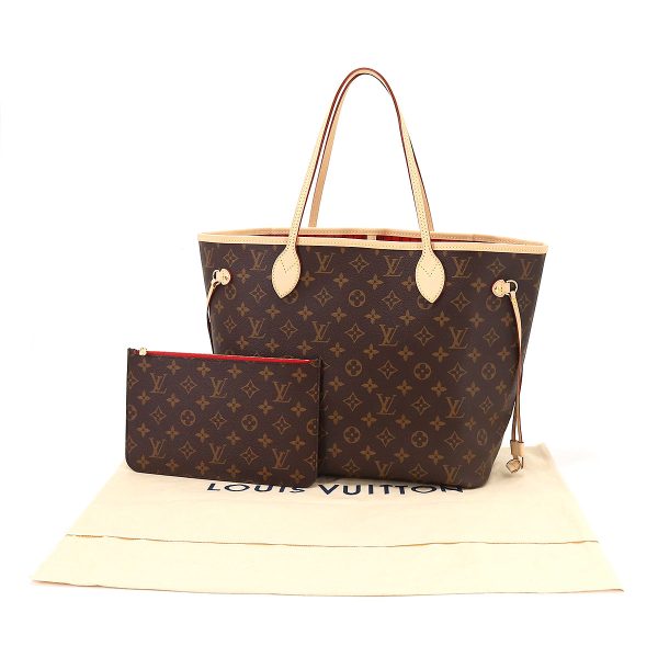 7 Louis Vuitton Monogram Neverfull MM Tote Bag Brown