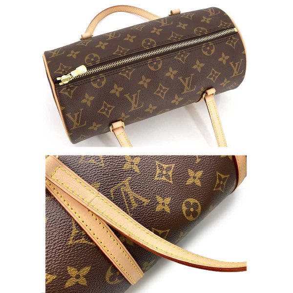 7 Louis Vuitton Monogram Papillon 26 Hand Bag Brown