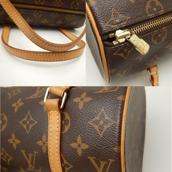 7 Louis Vuitton Monogram Papillon 26 Handbag Brown