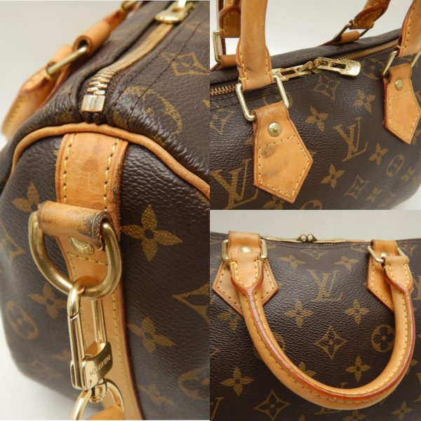 7 Louis Vuitton Monogram Speedy Bandouliere 25 Handbag Brown