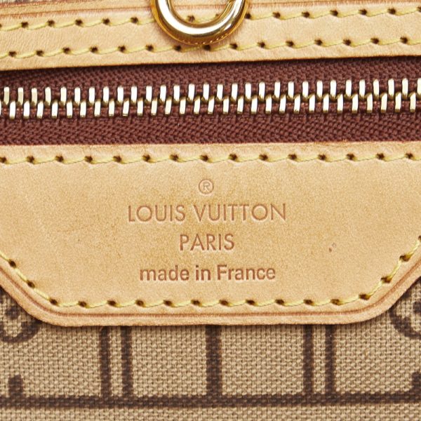 7 Louis Vuitton Monogram Neverfull PM Handbag Tote Bag Brown