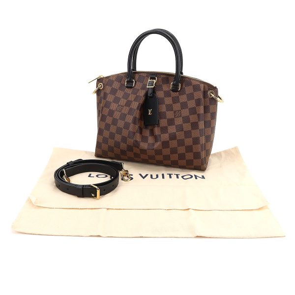 7 Louis Vuitton Damier Odeon Tote PM 2 Way Hand Shoulder Bag Ebene