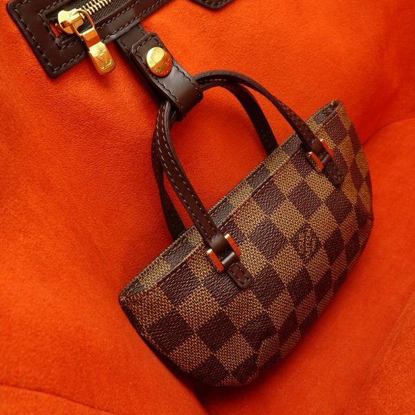 7 Louis Vuitton Damier Manosque GM Handbag Ebene