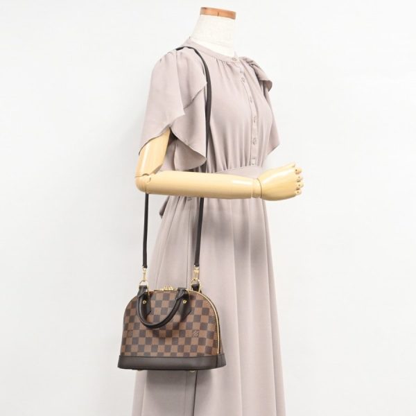 7 Louis Vuitton Alma BB Handbag Damier Brown