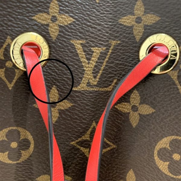 7 Louis Vuitton Neonoe Monogram Red Shoulder Bag