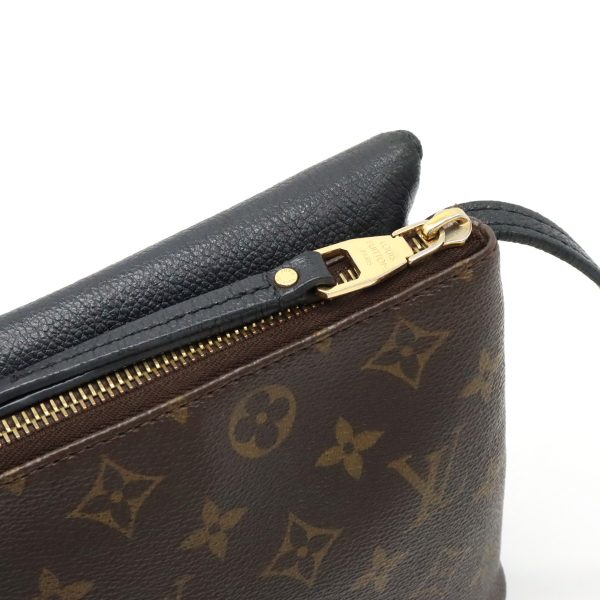 7 Louis Vuitton Monogram Twice Shoulder Bag Pochette Diagonal Noir Black