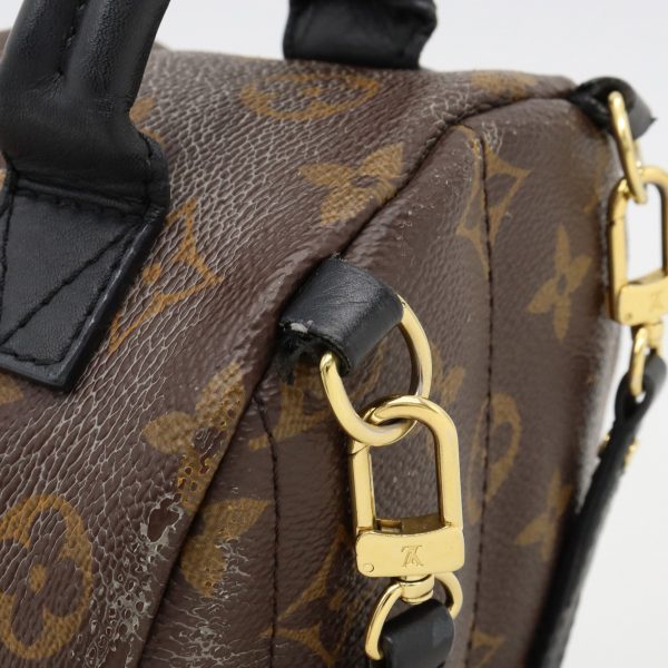 7 Louis Vuitton Monogram Palm Springs Backpack Mini Rucksack Leather Black