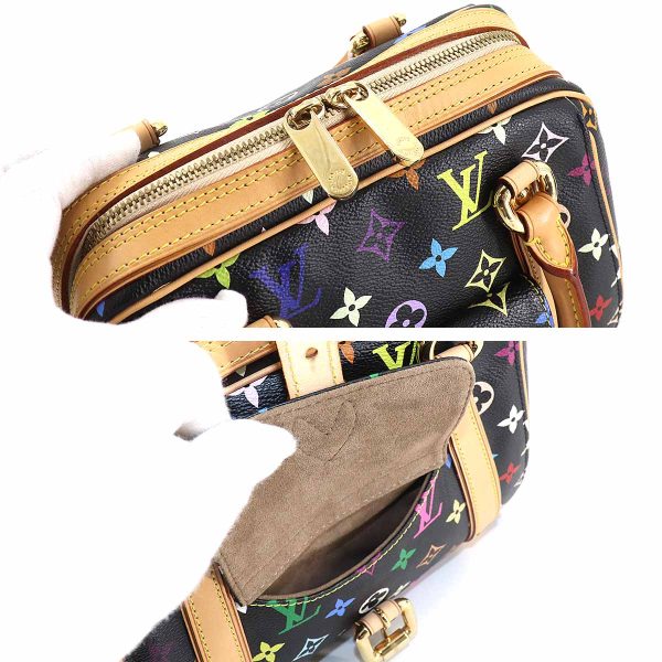 7 Louis Vuitton Monogram Multicolor Priscilla Hand Bag Noir