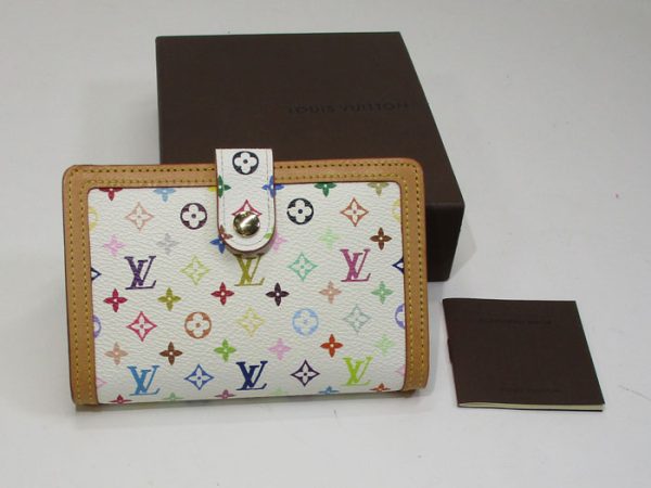 7 Louis Vuitton Portomone Bie Vienois Bifold Compact Wallet Monogram Multicolor