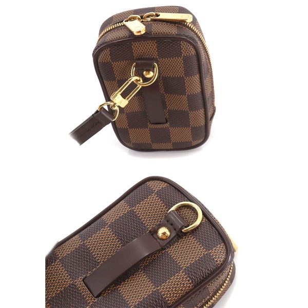 7 Louis Vuitton Damier Etui Okapi PM Pouch Ebene Gold Hardware