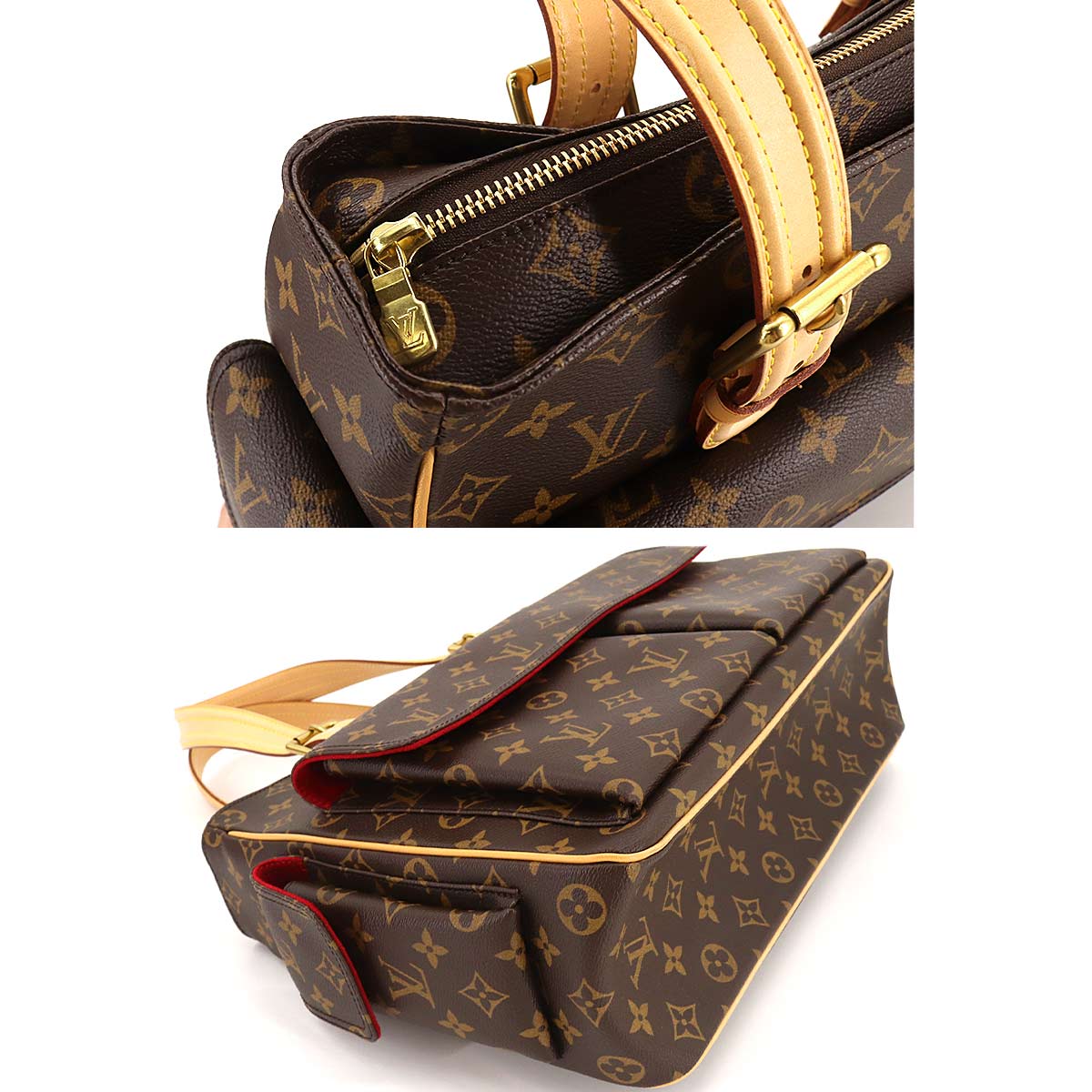 Louis Vuitton Multipli Cite Monogram Canvas Shoulder Bag Brown - Image 7