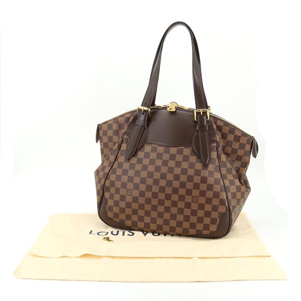 7 Louis Vuitton Damier Verona GM Tote Bag Ebene Brown Gold Hardware