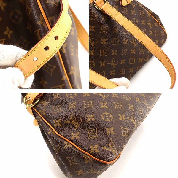 7 Louis Vuitton Monogram Batignolle Orizontal Tote Bag Brown Gold Metal Fittings