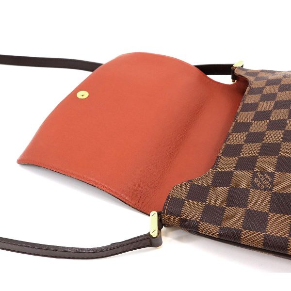 7 Louis Vuitton Damier Musette Tango Long Shoulder Bag Ebene