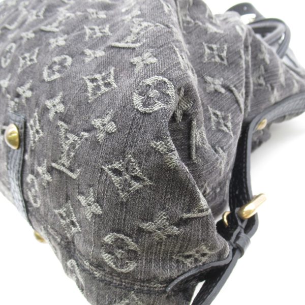 7 Louis Vuitton Neo Cabby GM Shoulder Bag Denim Monogram Black