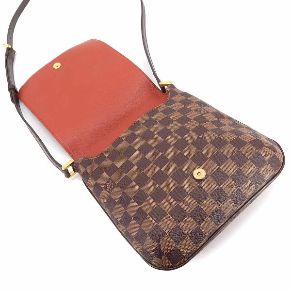 7 Louis Vuitton Damier Musette Salsa Long Shoulder Bag Ebene Gold Hardware