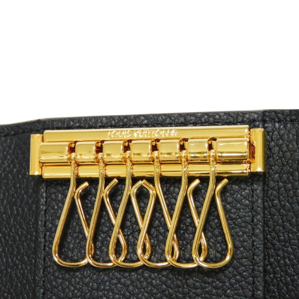 8 Louis Vuitton Key Case Multicle 6 Embossed Black