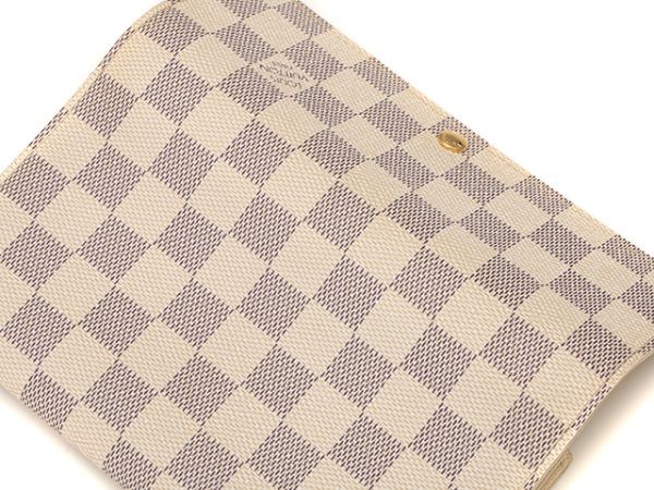 8 Louis Vuitton Damier Azur Portefeuille Sarah Long Wallet