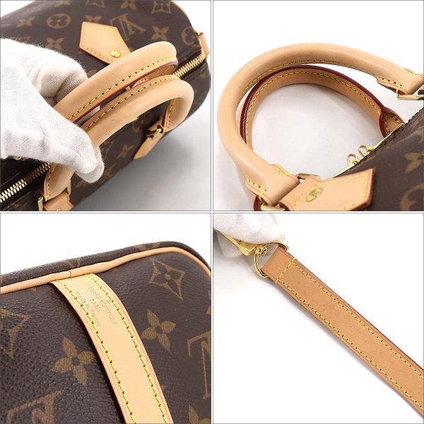 8 Louis Vuitton Monogram Speedy Bandouliere 25 Shoulder Bag Brown