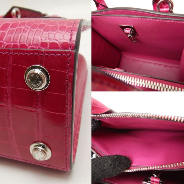 8 Louis Vuitton Mini Handbag Alligator Rose Fuchsia