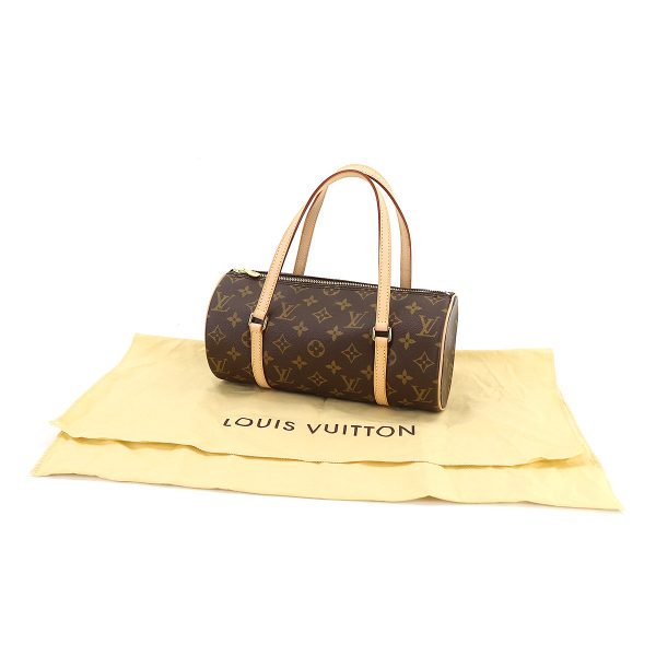 8 Louis Vuitton Monogram Papillon 26 Hand Bag Brown