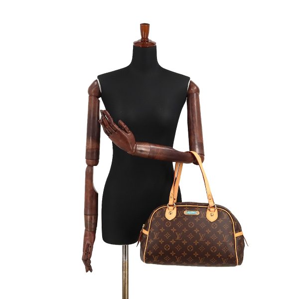 8 Louis Vuitton Monogram Montorgueil PM Hand Bag Brown